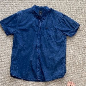 RVCA size large button down acid wash